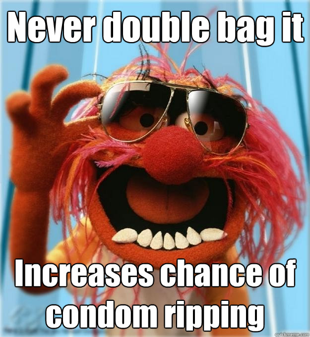 Please Take Note: 2 Condoms = LESS PROTECTION (V. Imp!)
