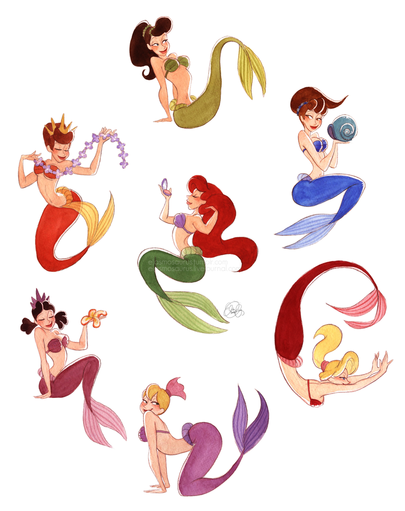 The Little Mermaid Daughters of Triton CorinaWrites